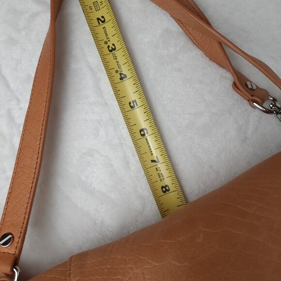 Michael Kors Camel Brown Textured Crossbody Bag - Picture 12 of 13